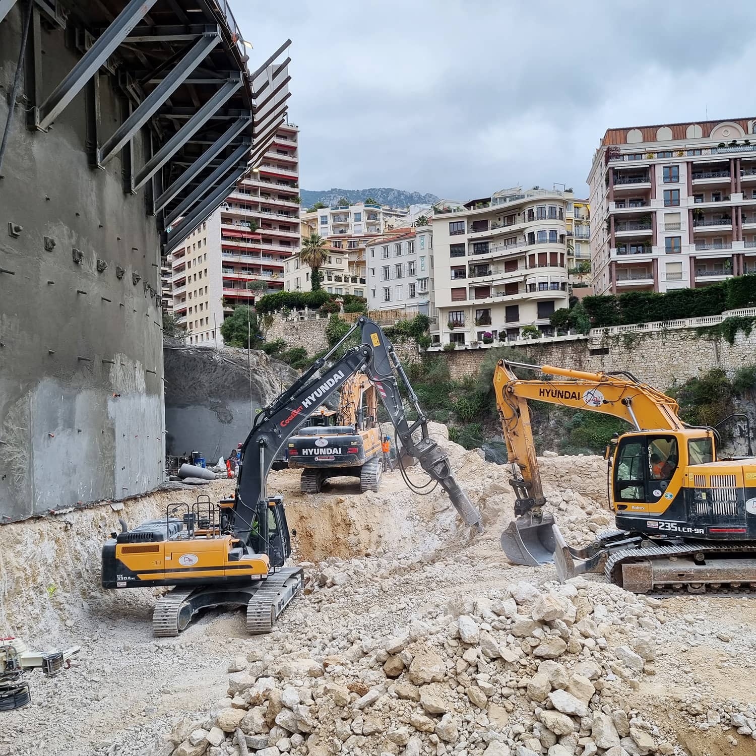 Chantier de construction monaco